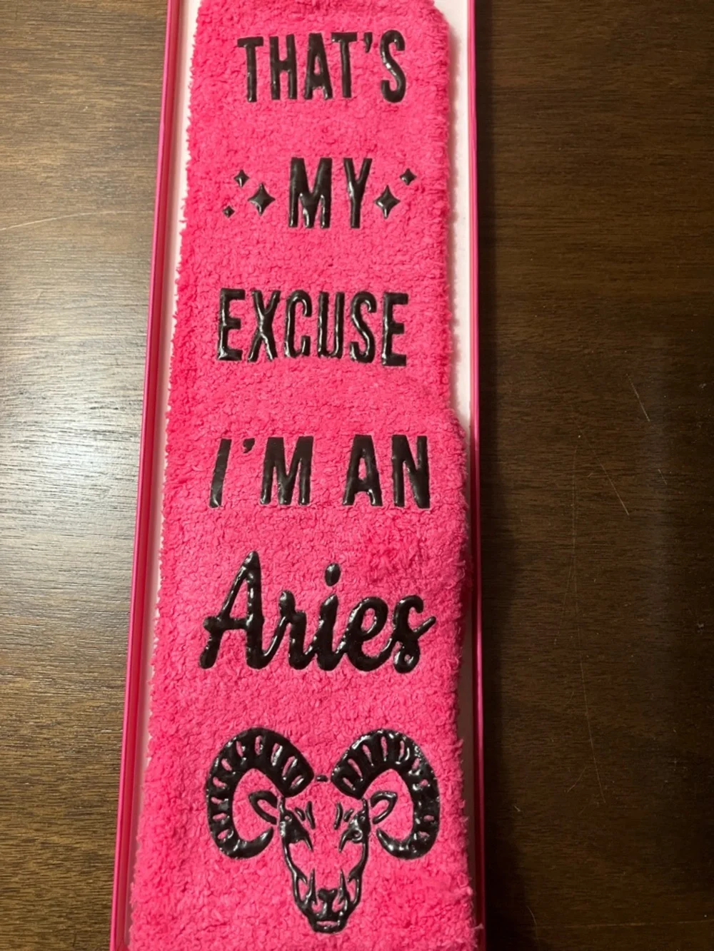 Astrology Zodiac Novelty Socks - Pink & Teal